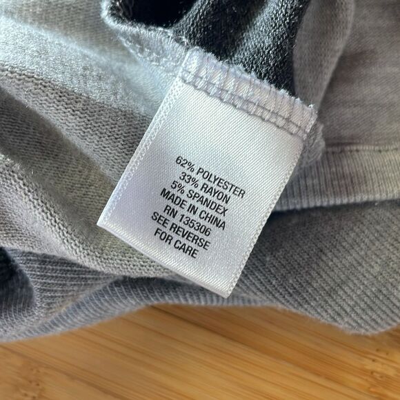 Anthropologie Sunday Striped Gray Lightweight Long Open Cardigan (Size: Med) - Picture 11 of 12